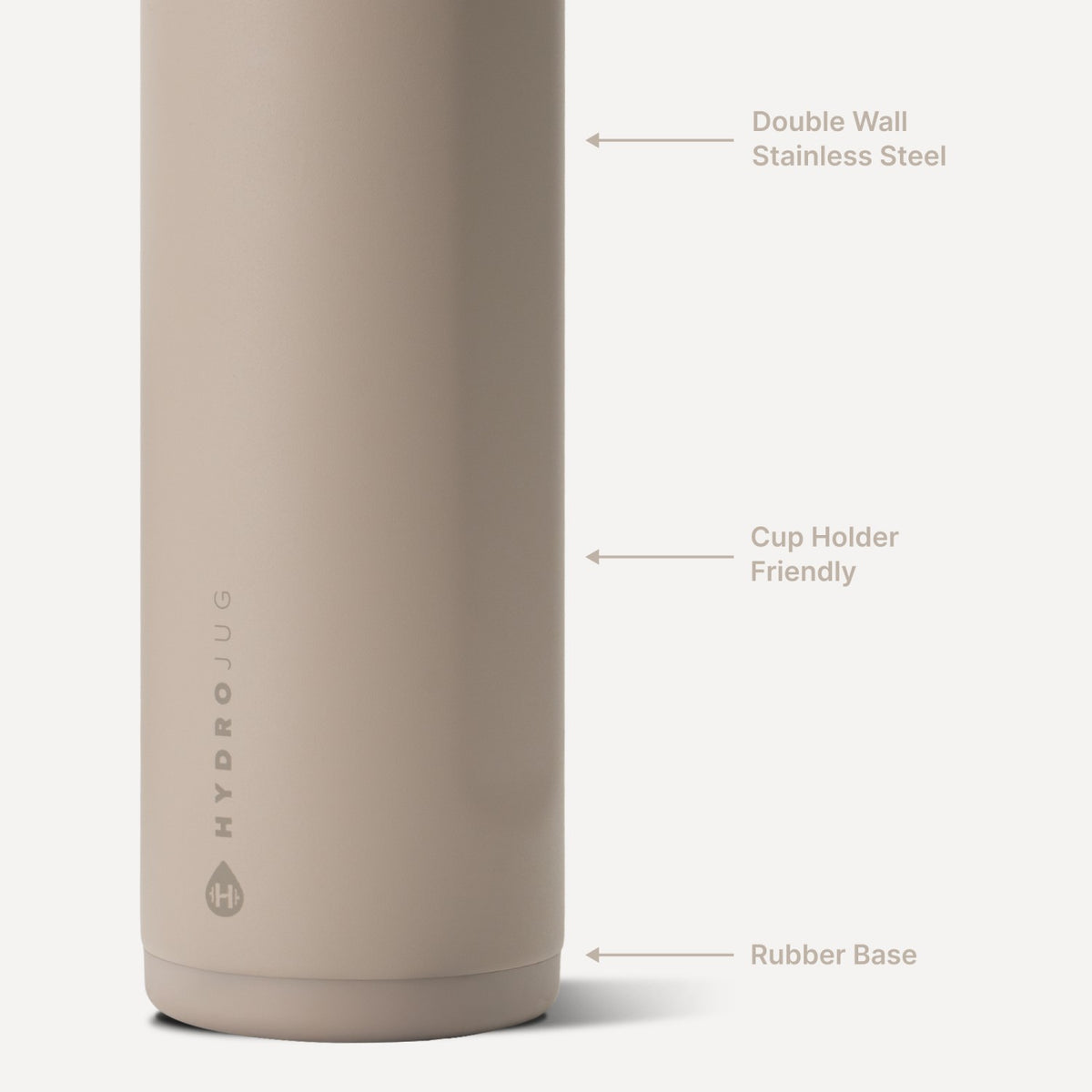 HYDROJUG Hot Sale / HydroJug Ease2o 24oz - 2-in-1 Water Bottle with Soft Straw & Chug Spout – Dune