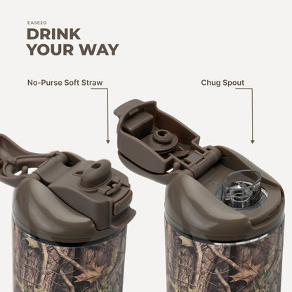 HYDROJUG Best Price / HydroJug Ease2o 24oz - 2-in-1 Water Bottle with Soft Straw & Chug Spout – Woodland
