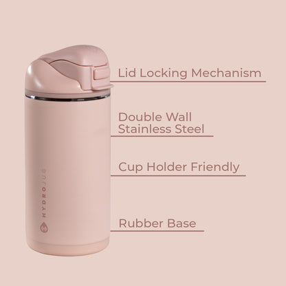 HYDROJUG Special Offer / HydroJug Ease2o 14oz - Leakproof 2-in-1 Kids Water Bottle with Straw & Chug Spout – Dusty Rose