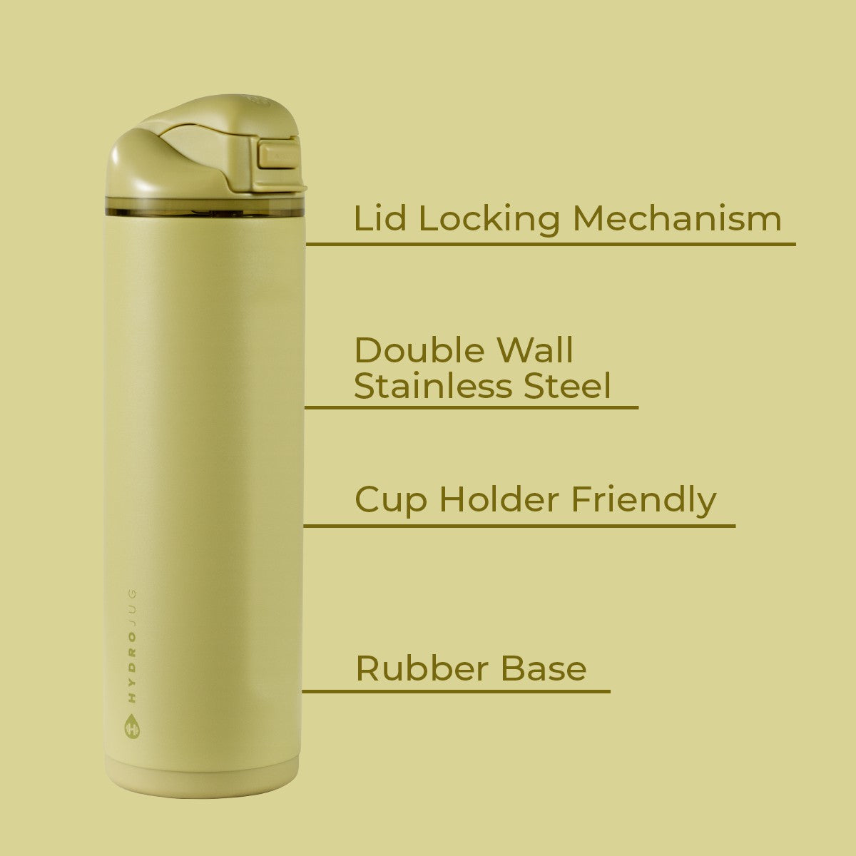 HYDROJUG Signature / HydroJug Ease2o 24oz - 2-in-1 Water Bottle with Soft Straw & Chug Spout – Olive