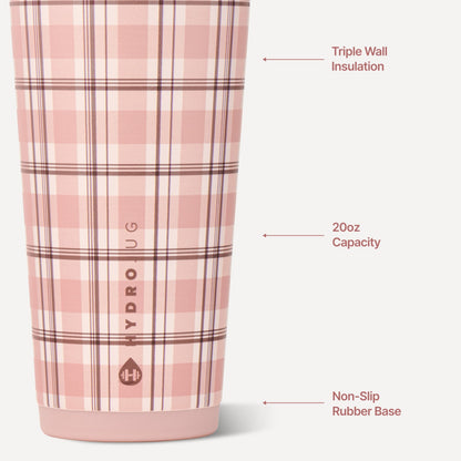 HYDROJUG Smart Buy / HydroJug Everyday Tumbler 20oz - Pillow Talk Plaid