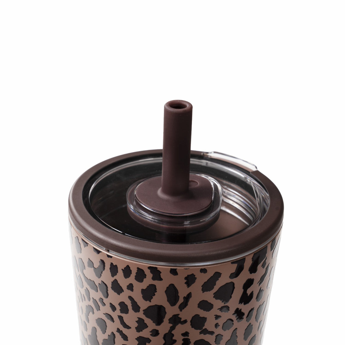 HYDROJUG Latest / HydroJug Everyday Tumbler 20oz - Ceramic-Lined Insulated Tumbler with Straw – Brown Leopard