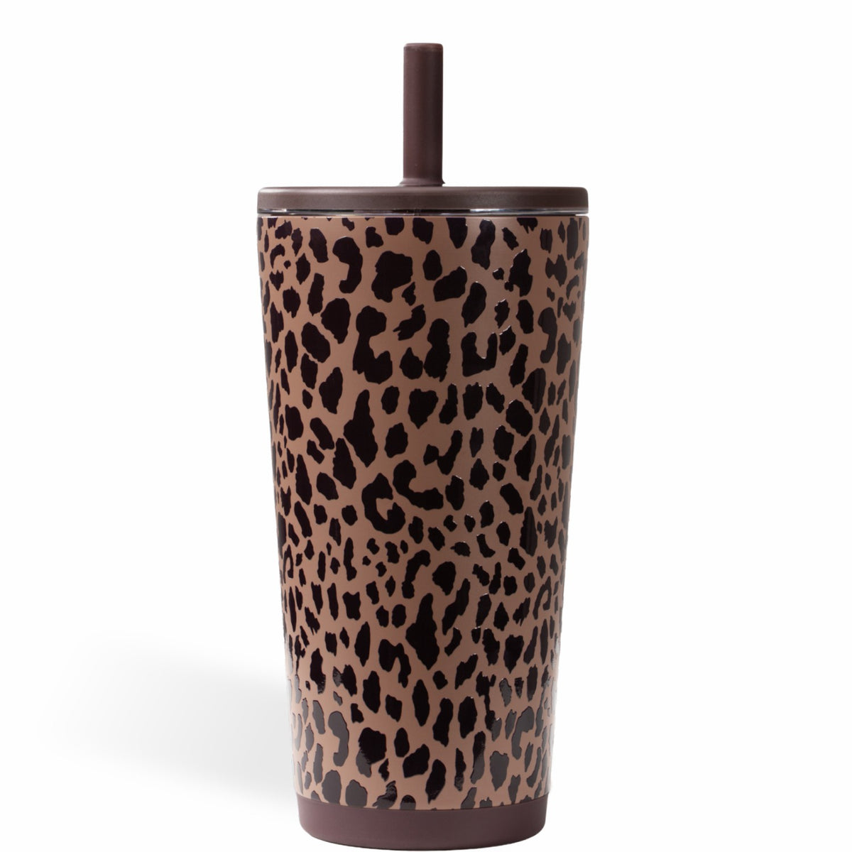 HYDROJUG Latest / HydroJug Everyday Tumbler 20oz - Ceramic-Lined Insulated Tumbler with Straw – Brown Leopard