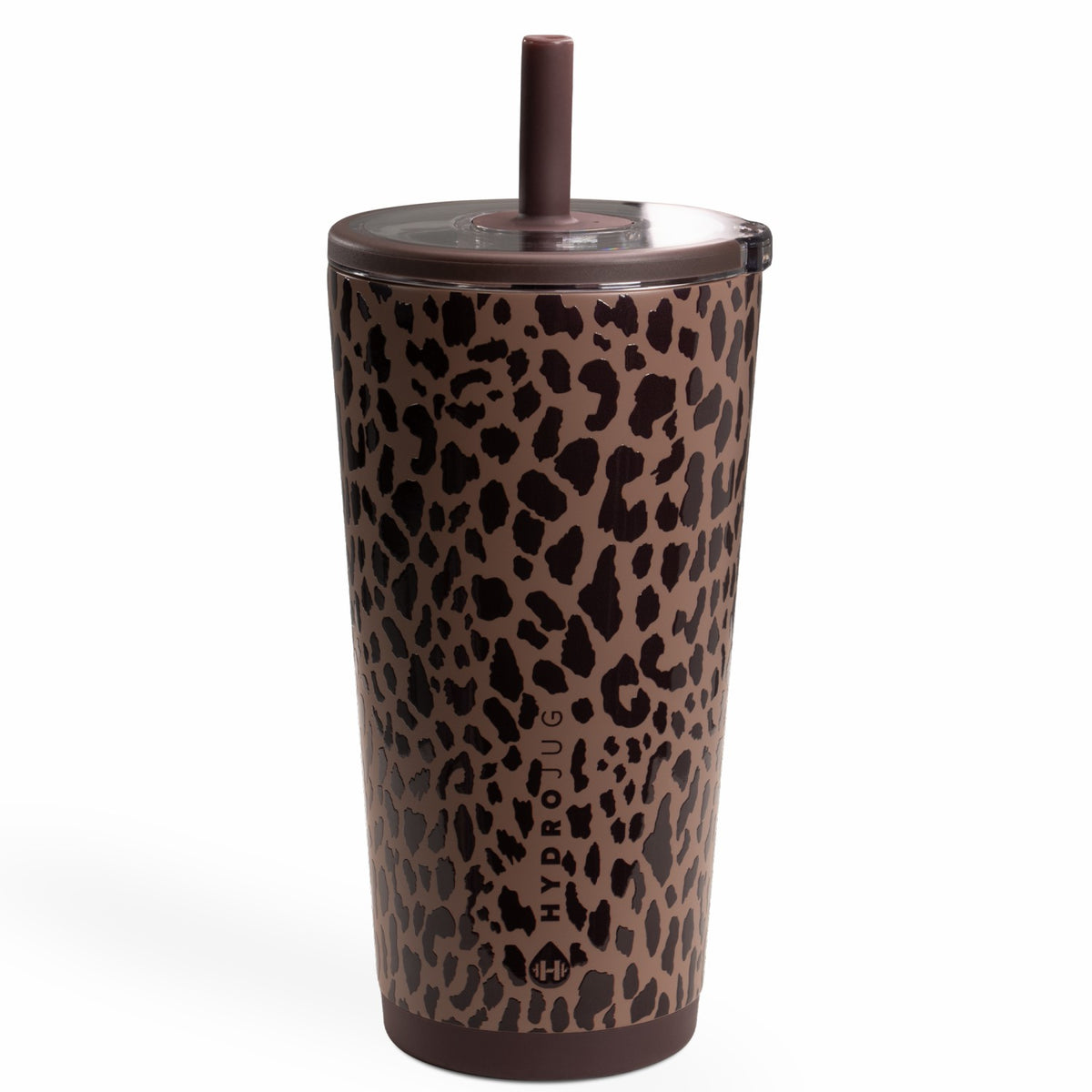 HYDROJUG Latest / HydroJug Everyday Tumbler 20oz - Ceramic-Lined Insulated Tumbler with Straw – Brown Leopard