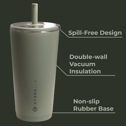 HYDROJUG Exclusive / HydroJug Everyday Tumbler 20oz - Ceramic-Lined Insulated Tumbler with Straw – Courtyard