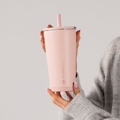 HYDROJUG Latest / HydroJug Everyday Tumbler 20oz - Ceramic-Lined Insulated Tumbler with Straw – Dusty Rose