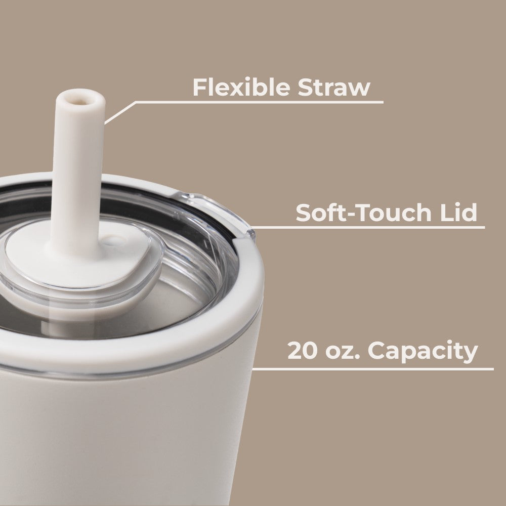 HYDROJUG Latest / HydroJug Everyday Tumbler 20oz - Ceramic-Lined Insulated Tumbler with Straw – Linen