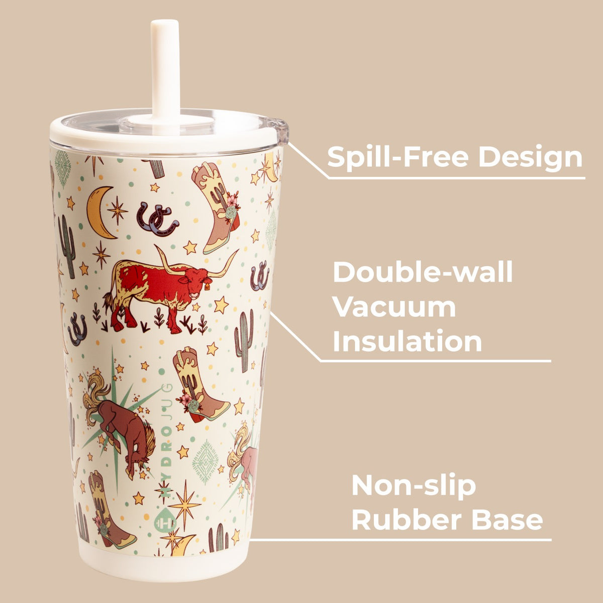 HYDROJUG Value / HydroJug Everyday Tumbler 20oz - Ceramic-Lined Insulated Tumbler with Straw – Rodeo