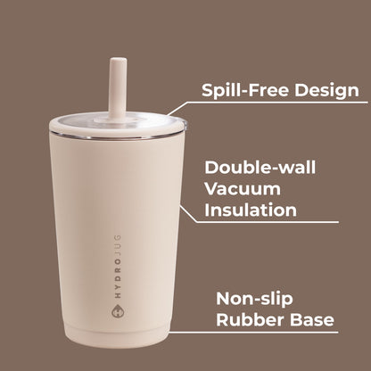 HYDROJUG Customer Favorite / HydroJug Everyday Tumbler 14oz - Ceramic-Lined Spill-Free Kids Tumbler – Dune