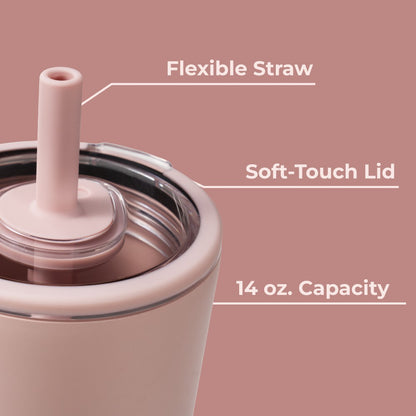 HYDROJUG Discount / HydroJug Everyday Tumbler 14oz - Ceramic-Lined Spill-Free Kids Tumbler – Dusty Rose