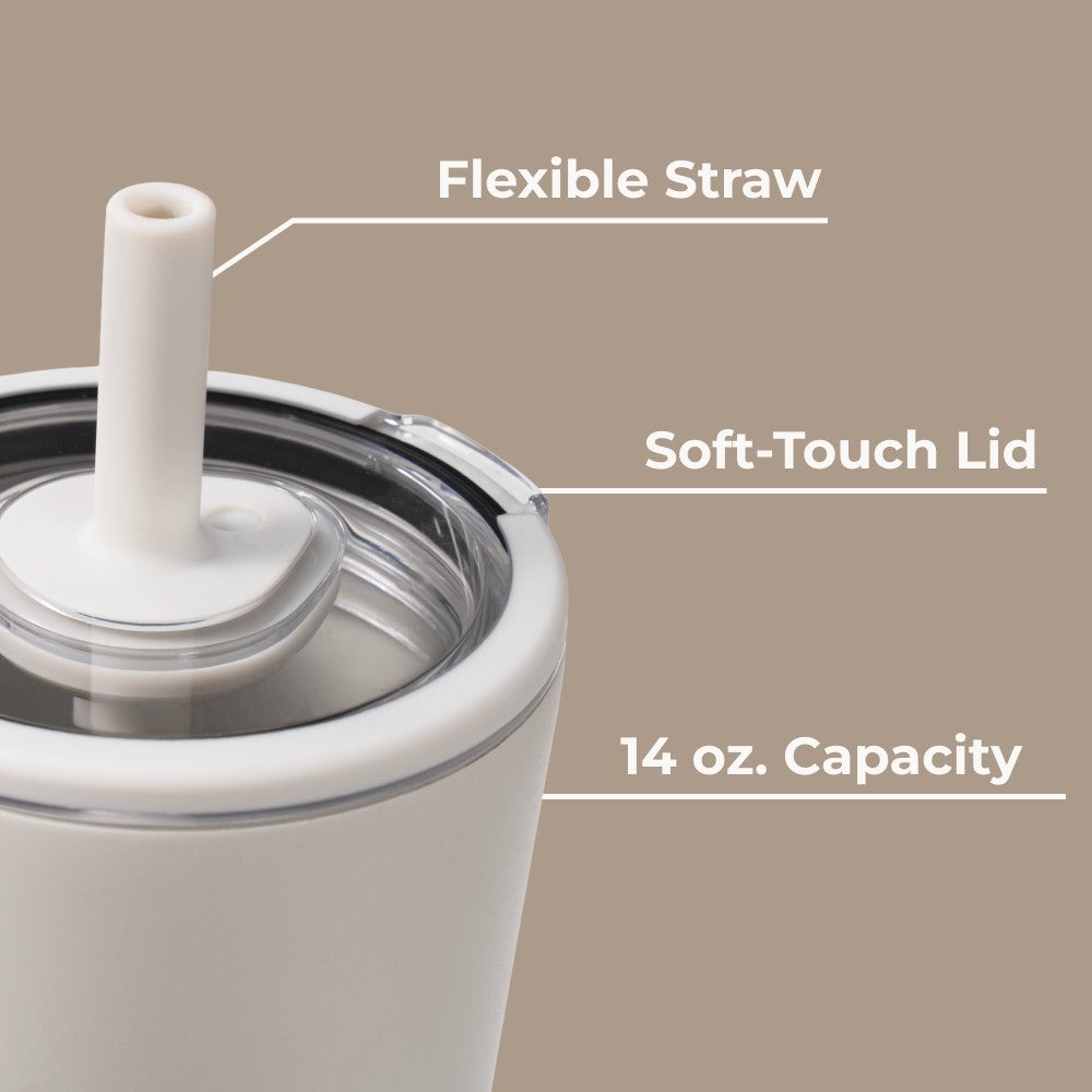 HYDROJUG Customer Favorite / HydroJug Everyday Tumbler 14oz - Ceramic-Lined Spill-Free Kids Tumbler – Linen