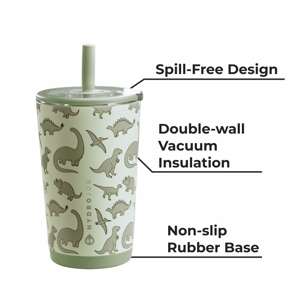 HYDROJUG Hot Sale / HydroJug Everyday Tumbler 14oz - Ceramic-Lined Spill-Free Kids Tumbler – Dinosaur