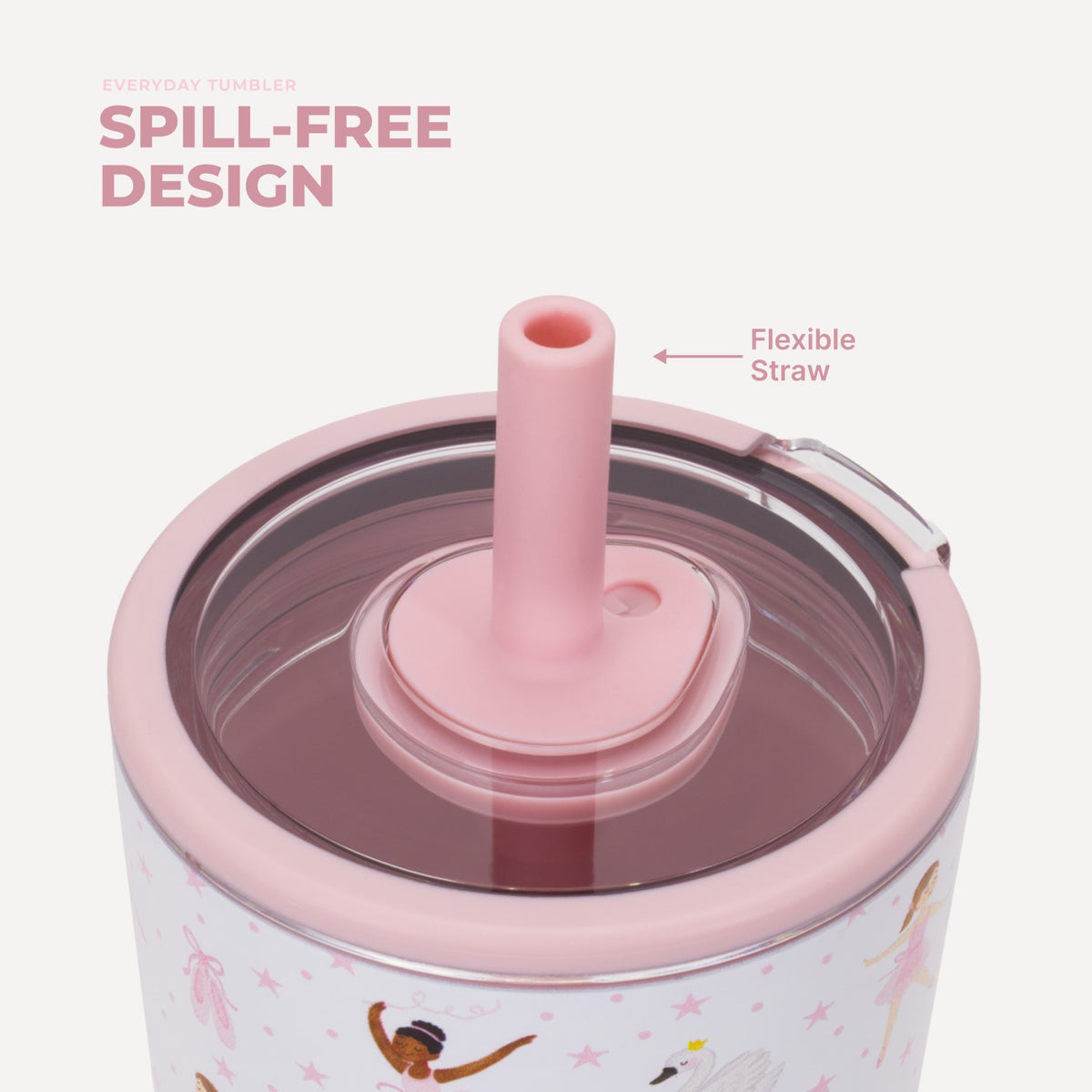 HYDROJUG Exclusive / HydroJug Everyday Tumbler 14oz - Ceramic-Lined Spill-Free Kids Tumbler – Ballerina