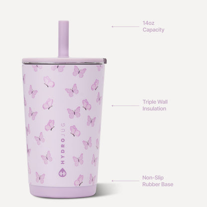 HYDROJUG Trusted / HydroJug Everyday Tumbler 14oz - Ceramic-Lined Spill-Free Kids Tumbler – Flutter