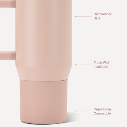 HYDROJUG Exclusive / HydroJug Coffee Traveler 20oz - Ceramic-Lined Insulated Travel Mug – Dusty Rose