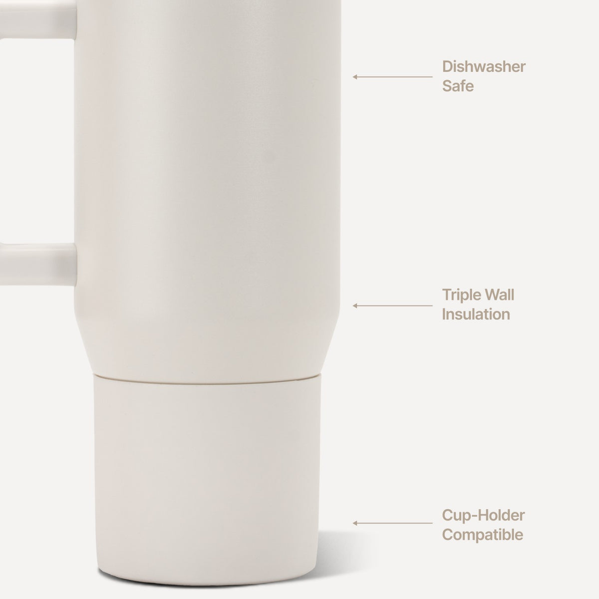 HYDROJUG Great Value / HydroJug Coffee Traveler 20oz - Ceramic-Lined Insulated Travel Mug – Linen