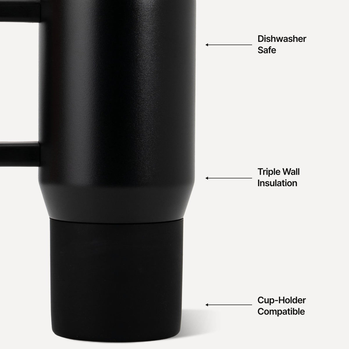 HYDROJUG Classic / HydroJug Coffee Traveler 20oz - Ceramic-Lined Insulated Travel Mug – Black