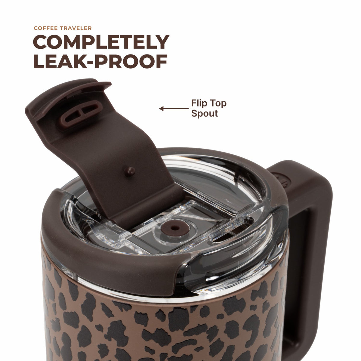 HYDROJUG Popular / HydroJug Coffee Traveler 20oz - Ceramic-Lined Insulated Travel Mug – Brown Leopard