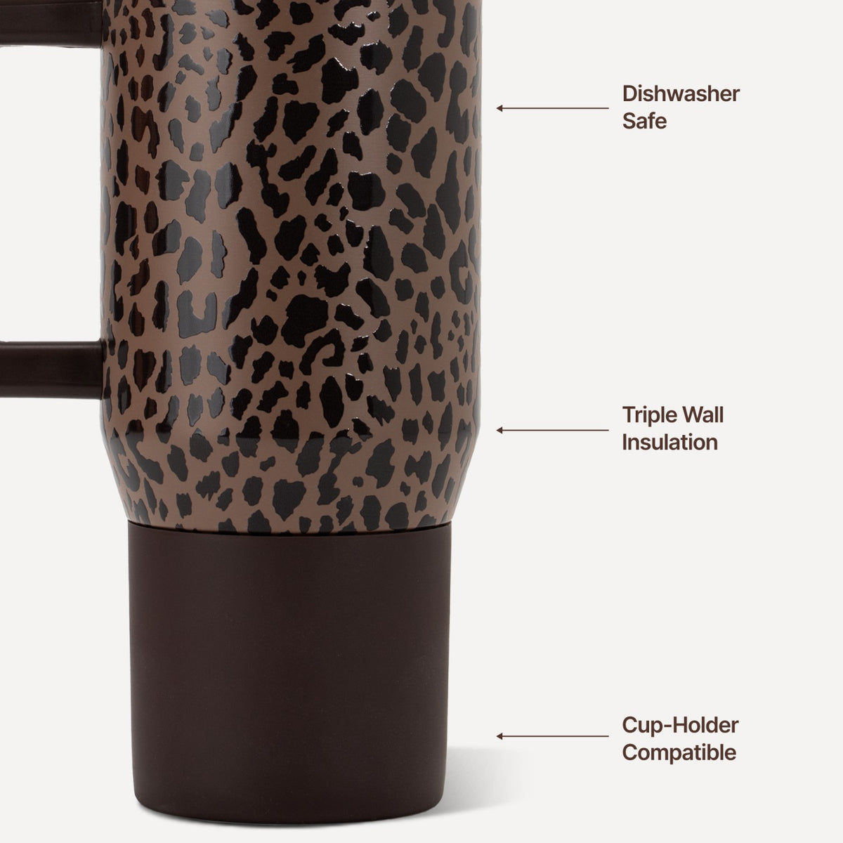 HYDROJUG Popular / HydroJug Coffee Traveler 20oz - Ceramic-Lined Insulated Travel Mug – Brown Leopard