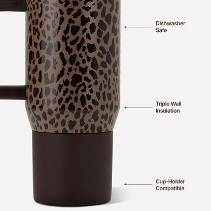 HYDROJUG Popular / HydroJug Coffee Traveler 20oz - Ceramic-Lined Insulated Travel Mug – Brown Leopard