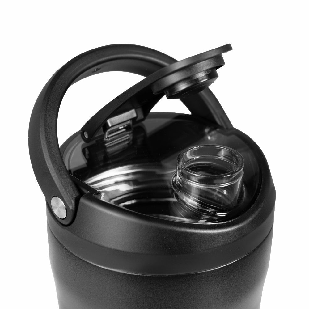 HYDROJUG Customer Favorite / HydroJug Insulated Shaker 24oz - Stainless Steel Protein Shaker, Silent Grate – Black