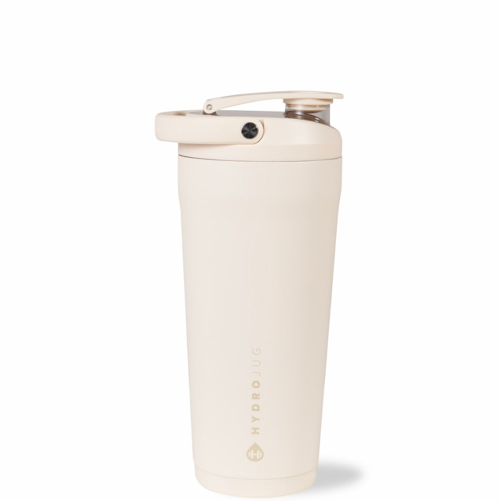 HYDROJUG Top Pick / HydroJug Insulated Shaker 24oz - Stainless Steel Protein Shaker, Silent Grate – Cream