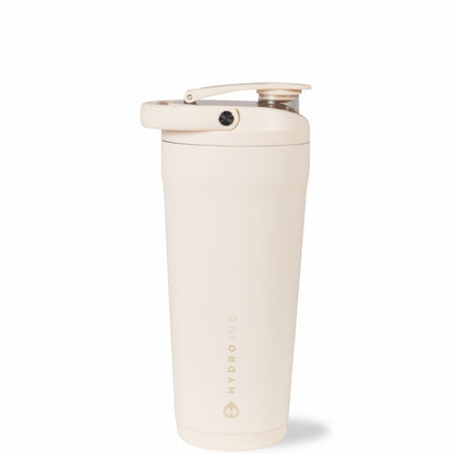 HYDROJUG Top Pick / HydroJug Insulated Shaker 24oz - Stainless Steel Protein Shaker, Silent Grate – Cream