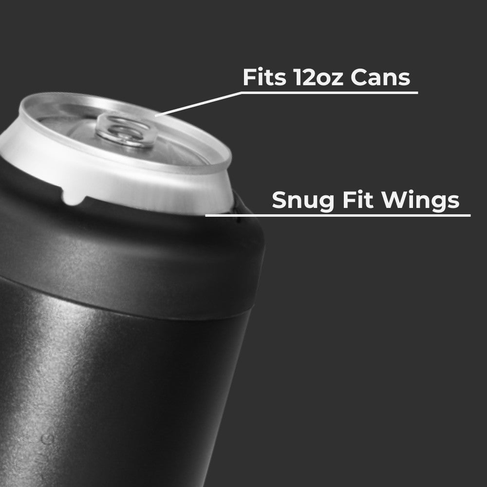 HYDROJUG Discount / HydroJug Can Cooler 12oz - 2-in-1 Insulated Standard Can Cooler, Screw-Top Lock – Black