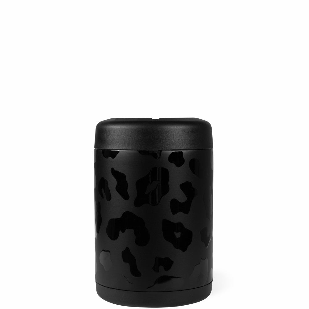 HYDROJUG Essential / HydroJug Can Cooler 12oz - 2-in-1 Insulated Standard Can Cooler, Screw-Top Lock – Black Leopard