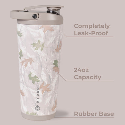 HYDROJUG Customer Favorite / HydroJug Insulated Shaker 24oz - Stainless Steel Protein Shaker, Silent Grate – Camo