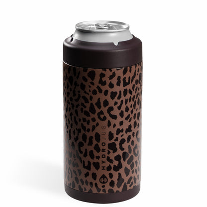 HYDROJUG Value / HydroJug Can Cooler 16oz - 2-in-1 Insulated Tallboy Can Cooler, Screw-Top Lock – Brown Leopard