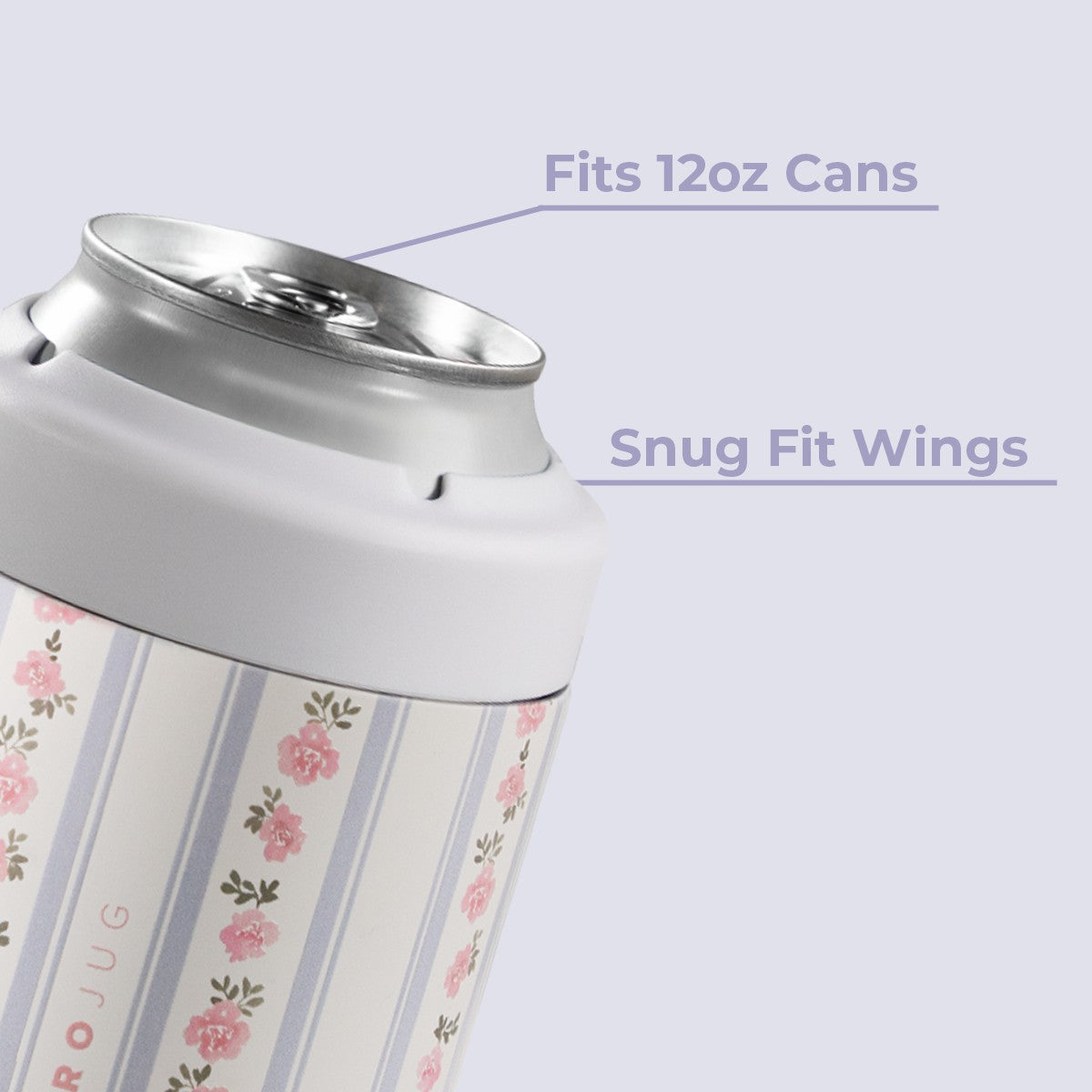 HYDROJUG Recommended / HydroJug Can Cooler 12oz - 2-in-1 Insulated Standard Can Cooler, Screw-Top Lock – Primrose