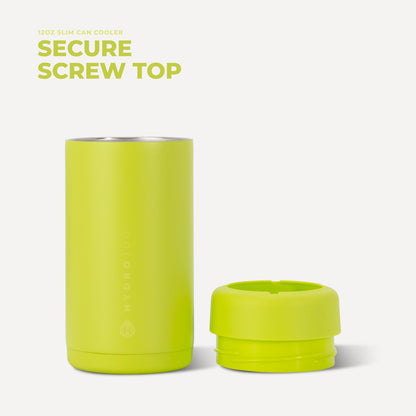 HYDROJUG Discount / HydroJug Slim Can Cooler 12oz - Insulated Stainless Steel Skinny Can Holder – Lemon Lime