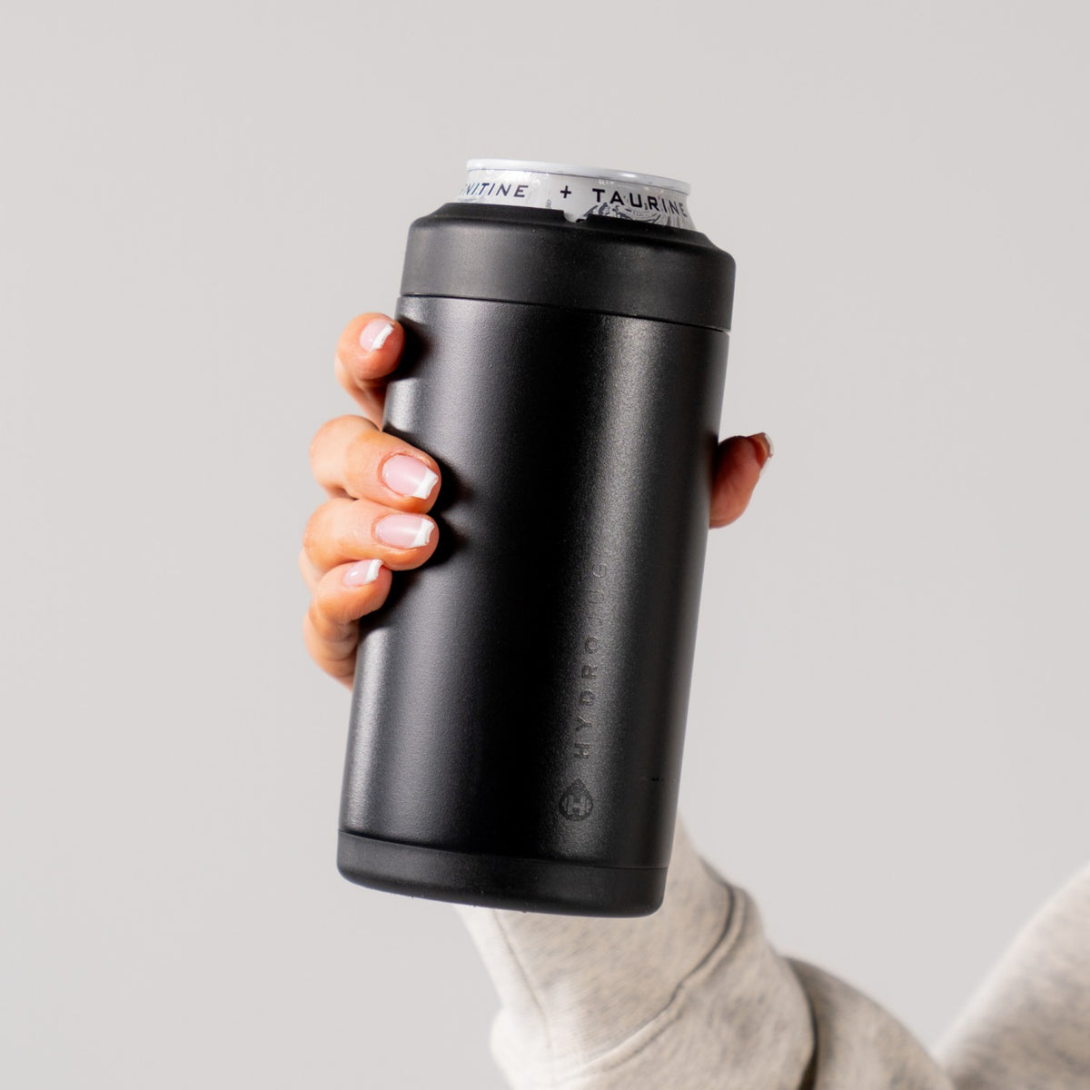 HYDROJUG Smart Buy / HydroJug Can Cooler 16oz - 2-in-1 Insulated Tallboy Can Cooler, Screw-Top Lock – Black