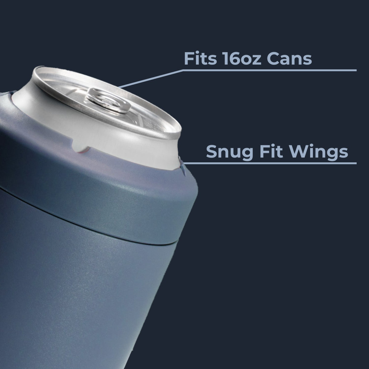 HYDROJUG Recommended / HydroJug Can Cooler 16oz - 2-in-1 Insulated Tallboy Can Cooler, Screw-Top Lock – Cascade