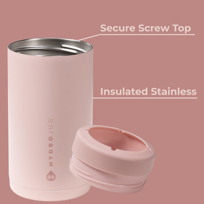 HYDROJUG New / HydroJug Can Cooler 16oz - 2-in-1 Insulated Tallboy Can Cooler, Screw-Top Lock – Dusty Rose