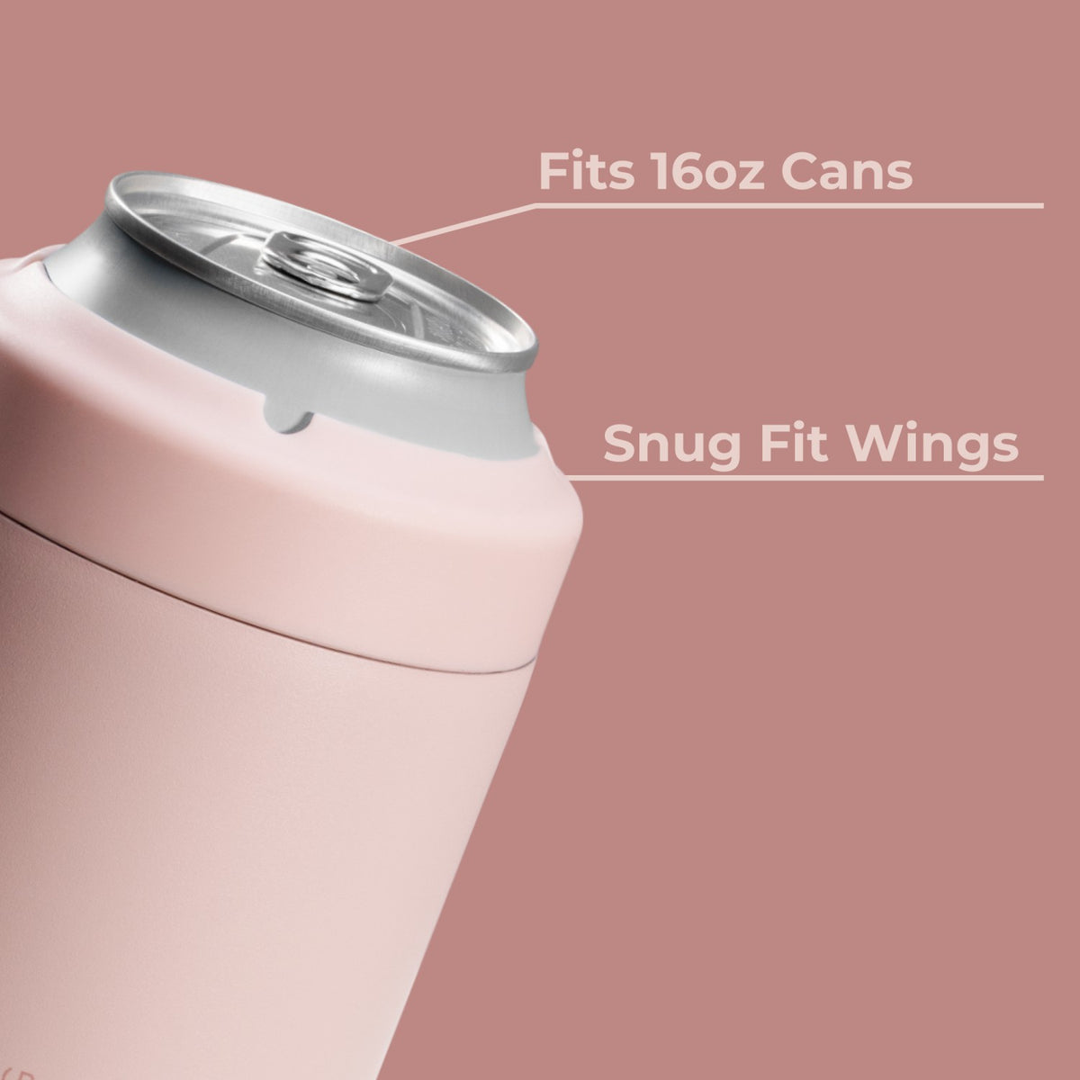HYDROJUG New / HydroJug Can Cooler 16oz - 2-in-1 Insulated Tallboy Can Cooler, Screw-Top Lock – Dusty Rose