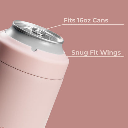 HYDROJUG New / HydroJug Can Cooler 16oz - 2-in-1 Insulated Tallboy Can Cooler, Screw-Top Lock – Dusty Rose