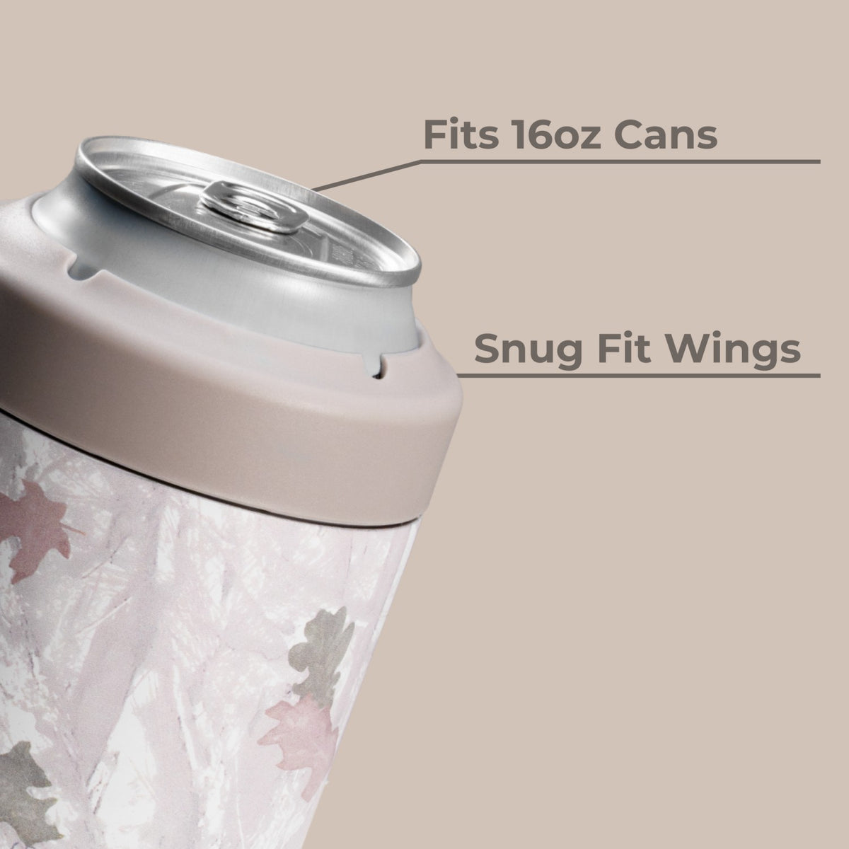 HYDROJUG New / HydroJug Can Cooler 16oz - 2-in-1 Insulated Tallboy Can Cooler, Screw-Top Lock – Camo