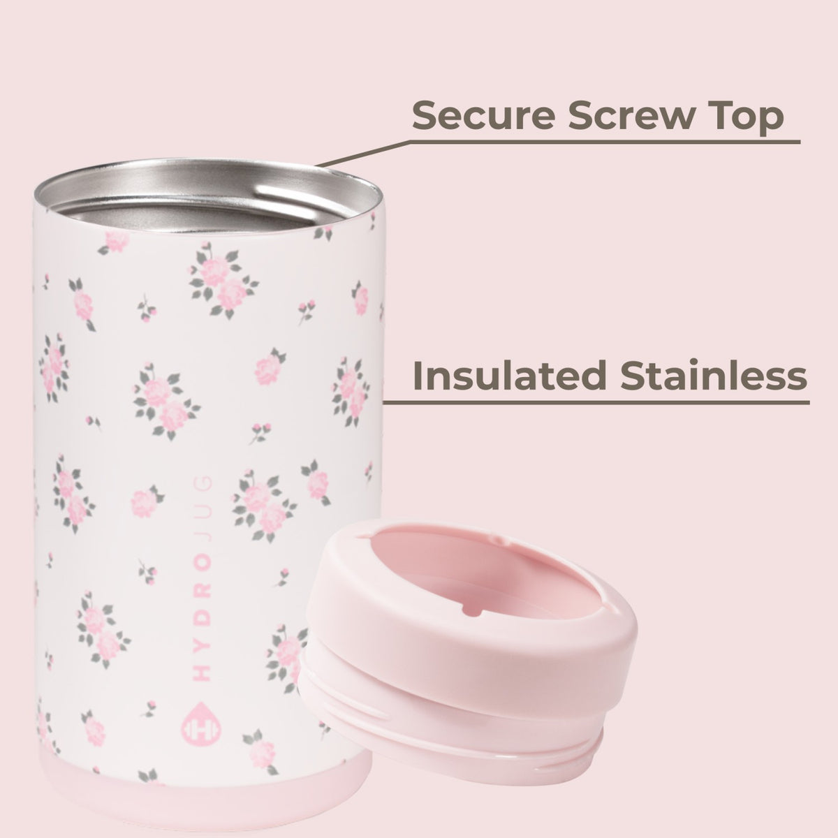 HYDROJUG Special Offer / HydroJug Can Cooler 16oz - 2-in-1 Insulated Tallboy Can Cooler, Screw-Top Lock – Wildrose