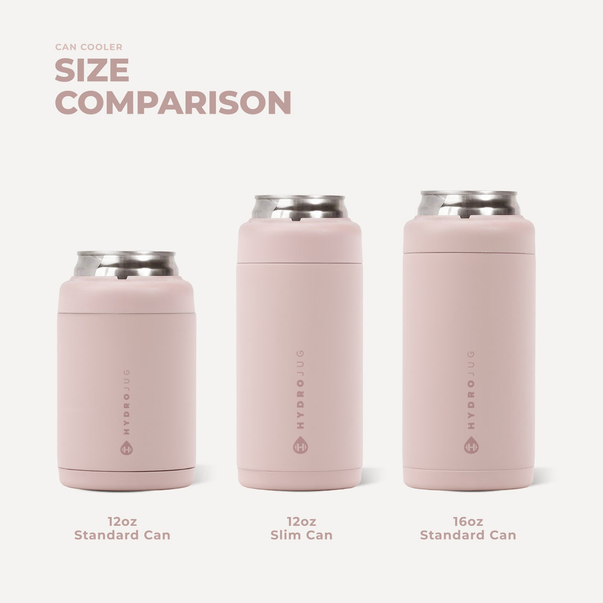 HYDROJUG Premium / HydroJug Slim Can Cooler 12oz - Dusty Rose