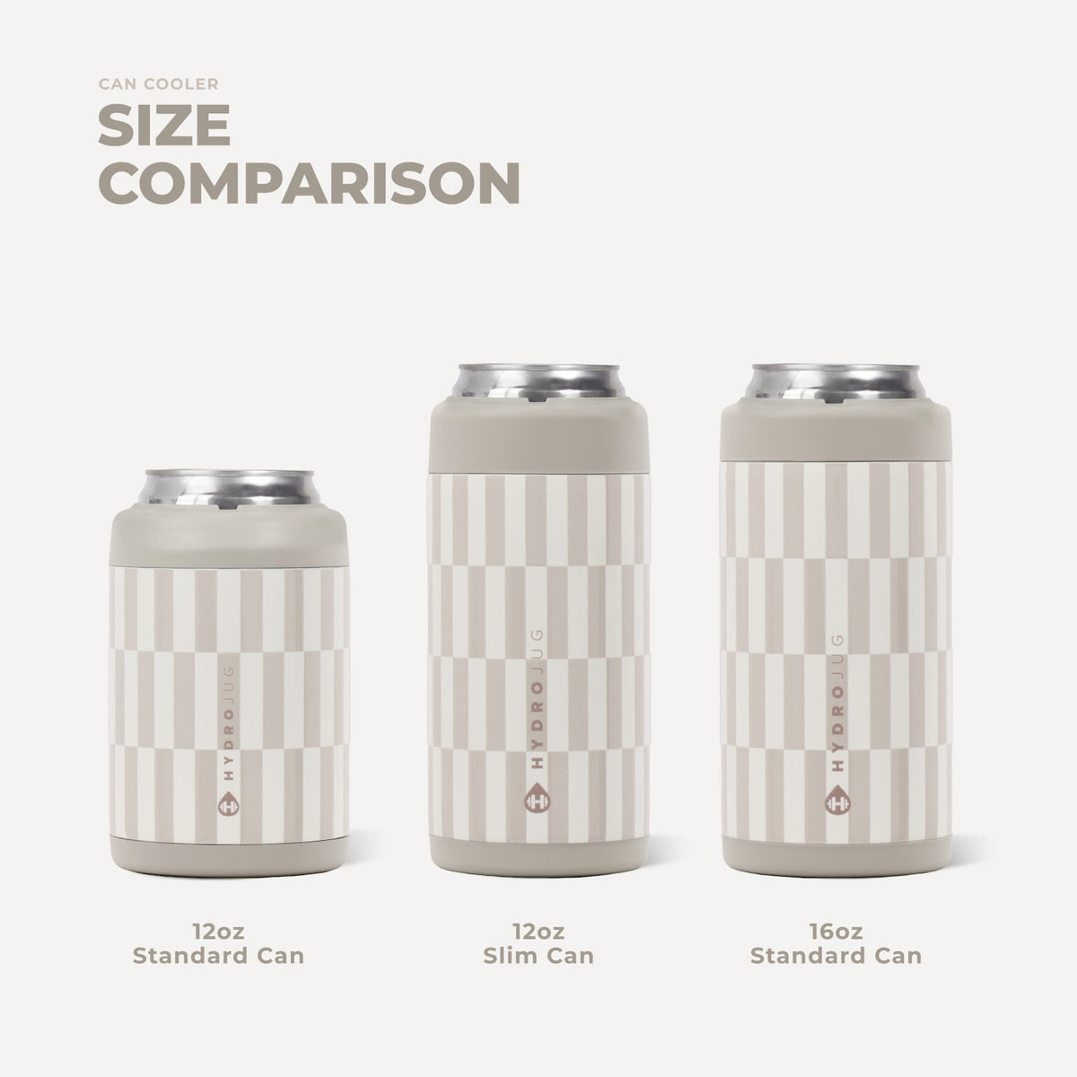HYDROJUG Recommended / HydroJug Standard Can Cooler 12oz - Latte
