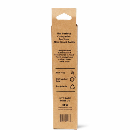HYDROJUG Exclusive / HydroJug Sport 20oz Straw Pack - 4 Replacement Straws, BPA-Free